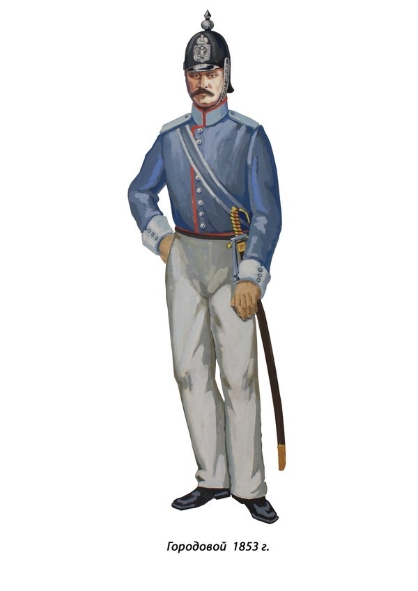 1853 Форма полиции  Городовой